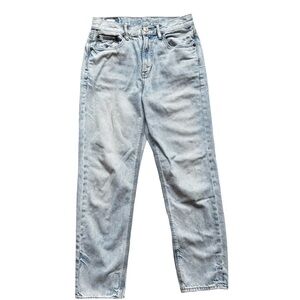 American Eagle Outfitters Women's Light Blue Straight Leg Jeans Size 0 Casual